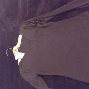 NWT Express body contour black asymetric top